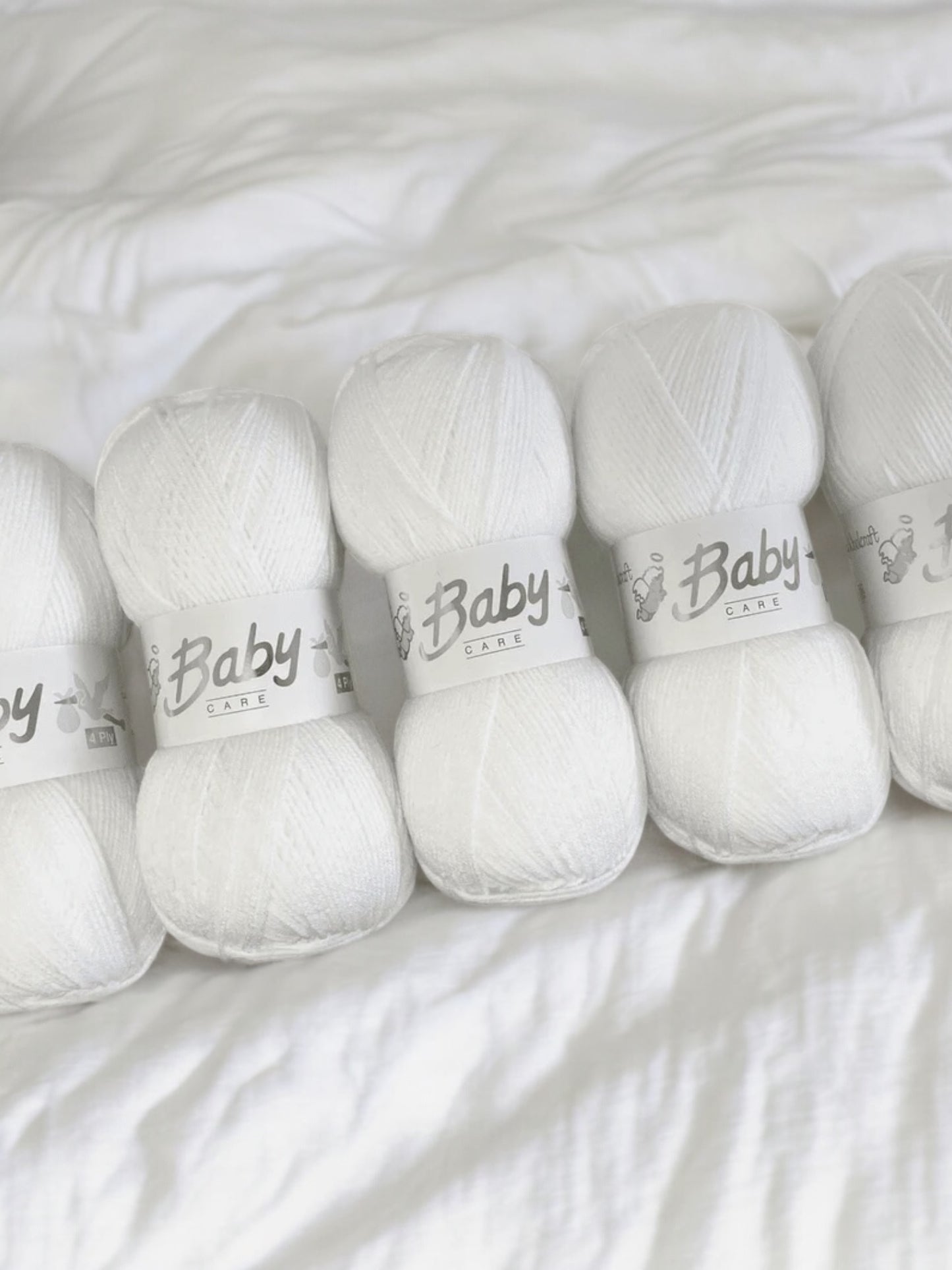 AWAITING RESTOCK - Baby Care DK Yarn - 100g (Pack of 5)