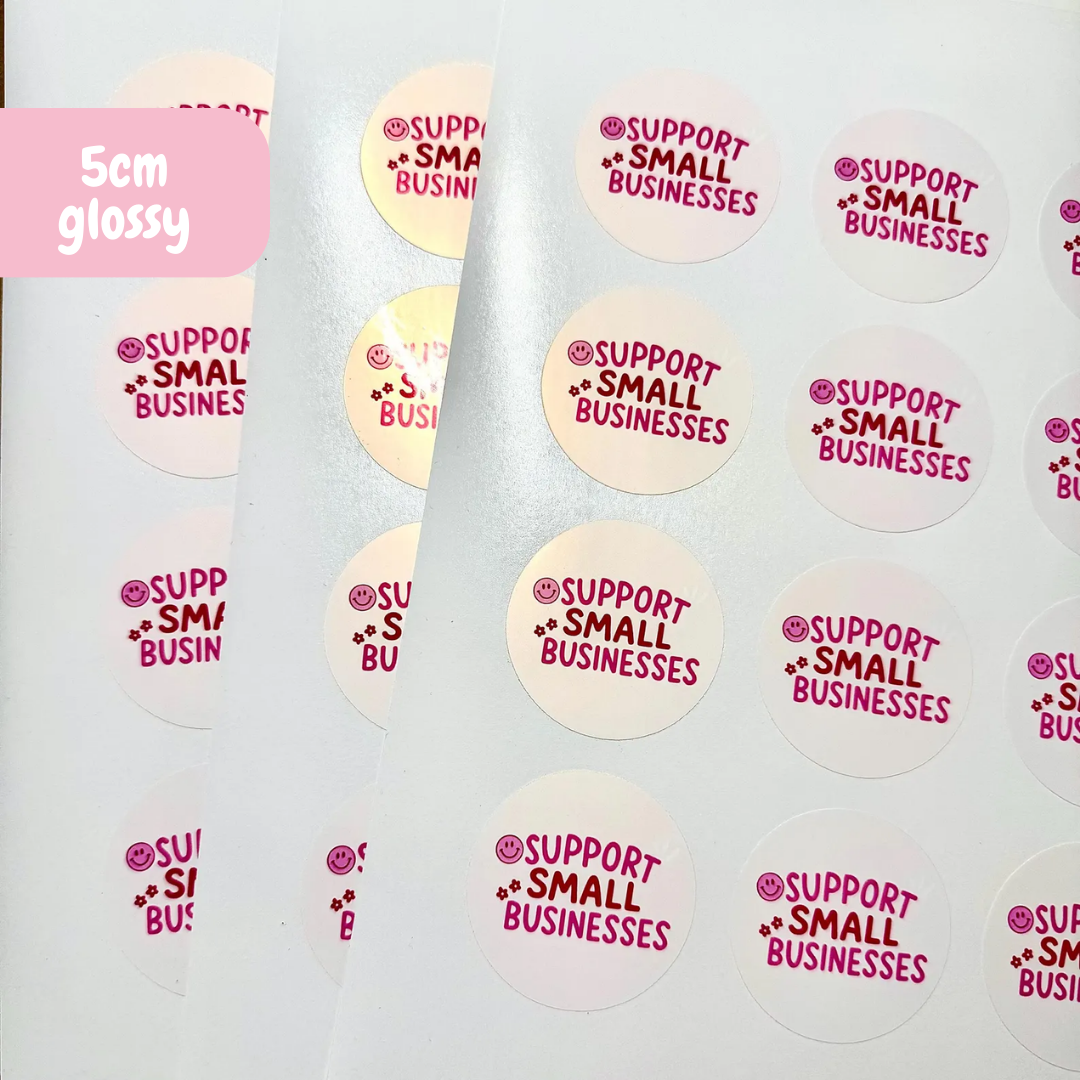 Custom Circle Sticker Sheet - Different Sizes