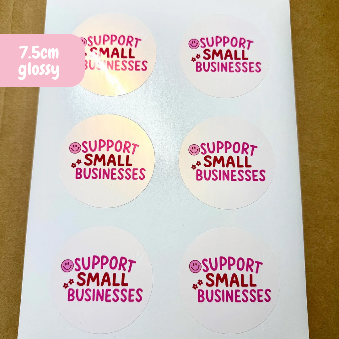 Custom Circle Sticker Sheet - Different Sizes
