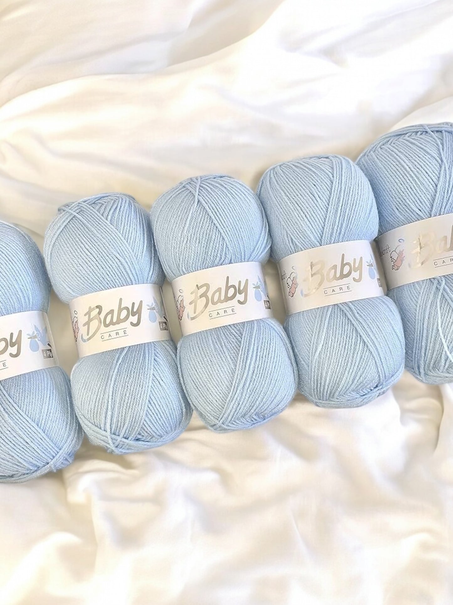 AWAITING RESTOCK - Baby Care DK Yarn - 100g (Pack of 5)