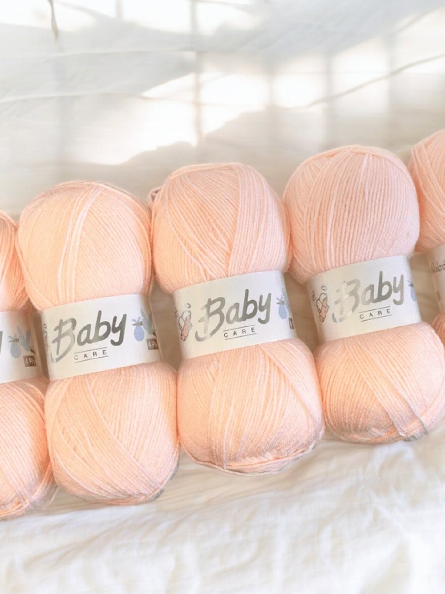 AWAITING RESTOCK - Baby Care DK Yarn - 100g (Pack of 5)